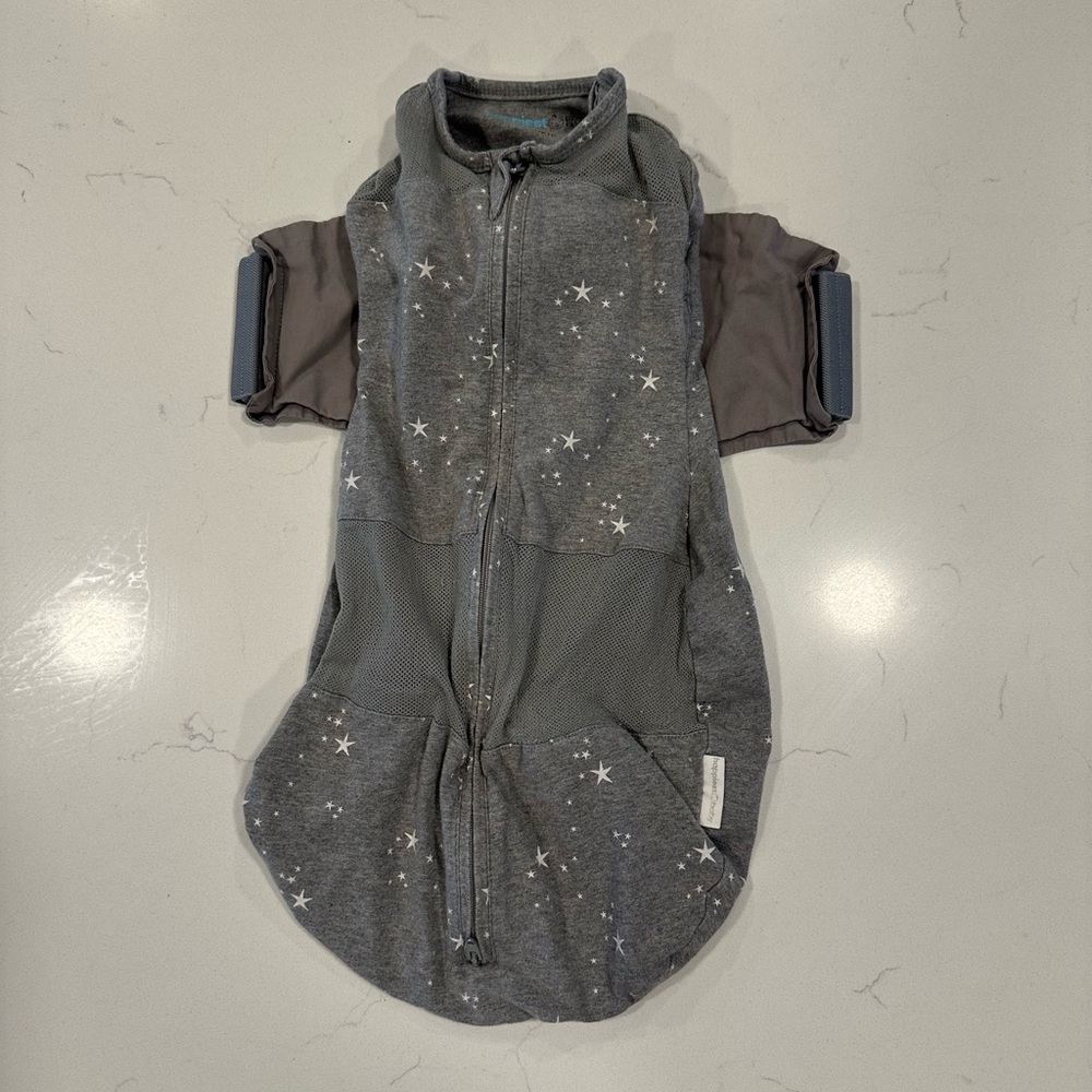 Small SNOO clip in swaddle/sleep sack